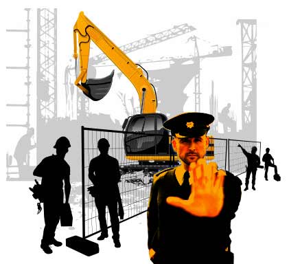 Image of the Construction site security guard , American Assured Security Inc.